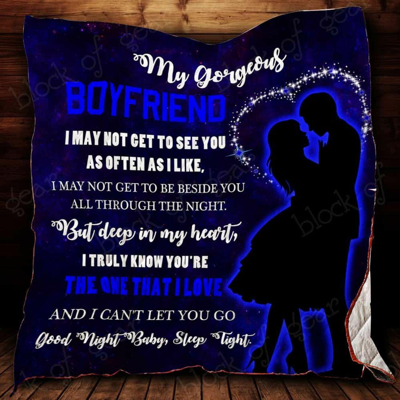 Good Nigleep Tight My Boyfriend Cl2100211Mdq Quilt Blanket