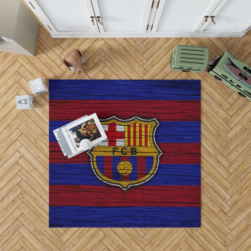 Fc Barcelona Strongest Spanish Football Team Rug