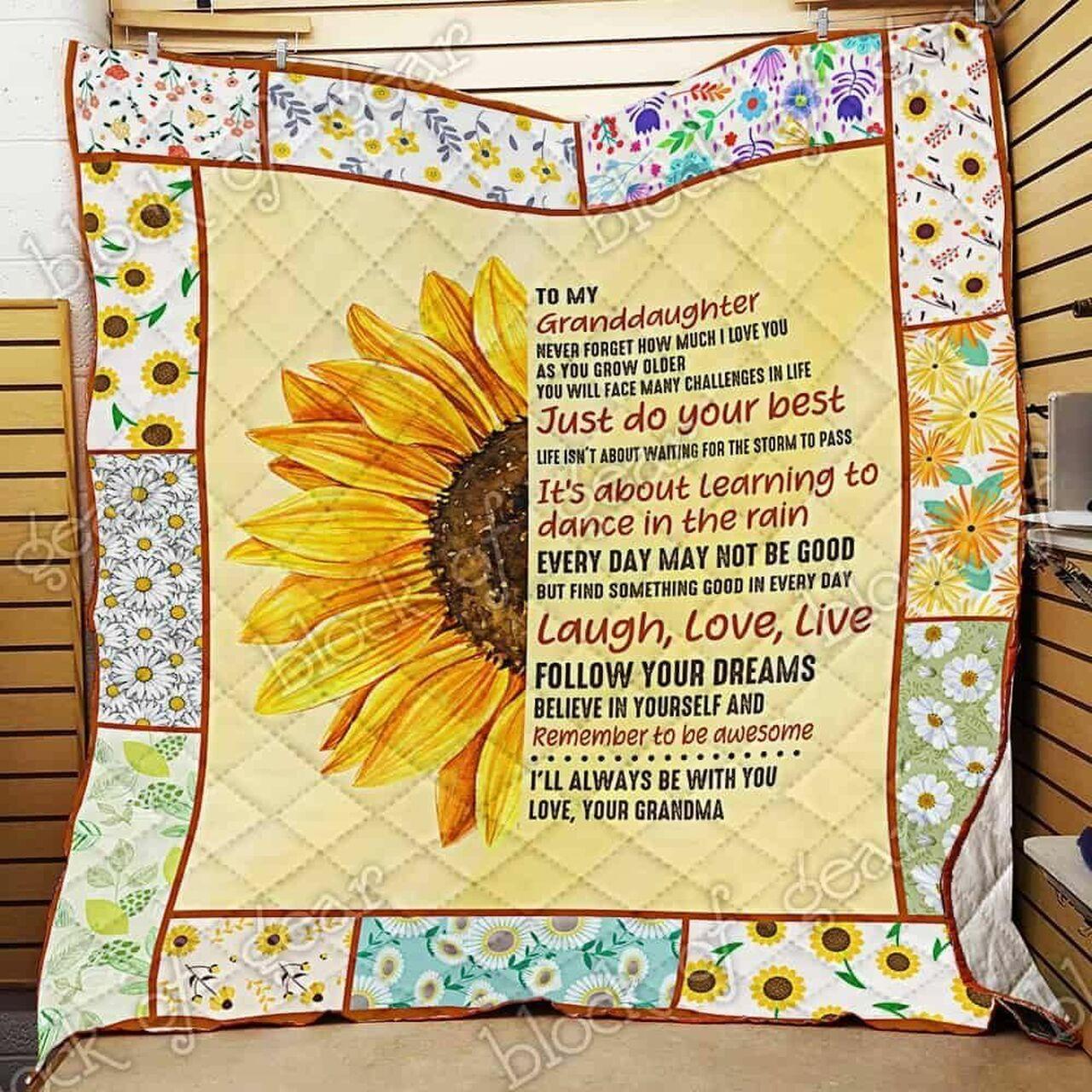unshine Granddaughter Love Grandma Cl18100505Mdq Quilt Blanket