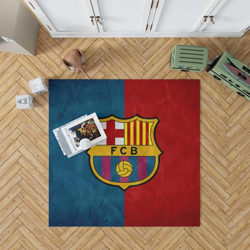 Fc Barcelona Exciting Football Club Rug