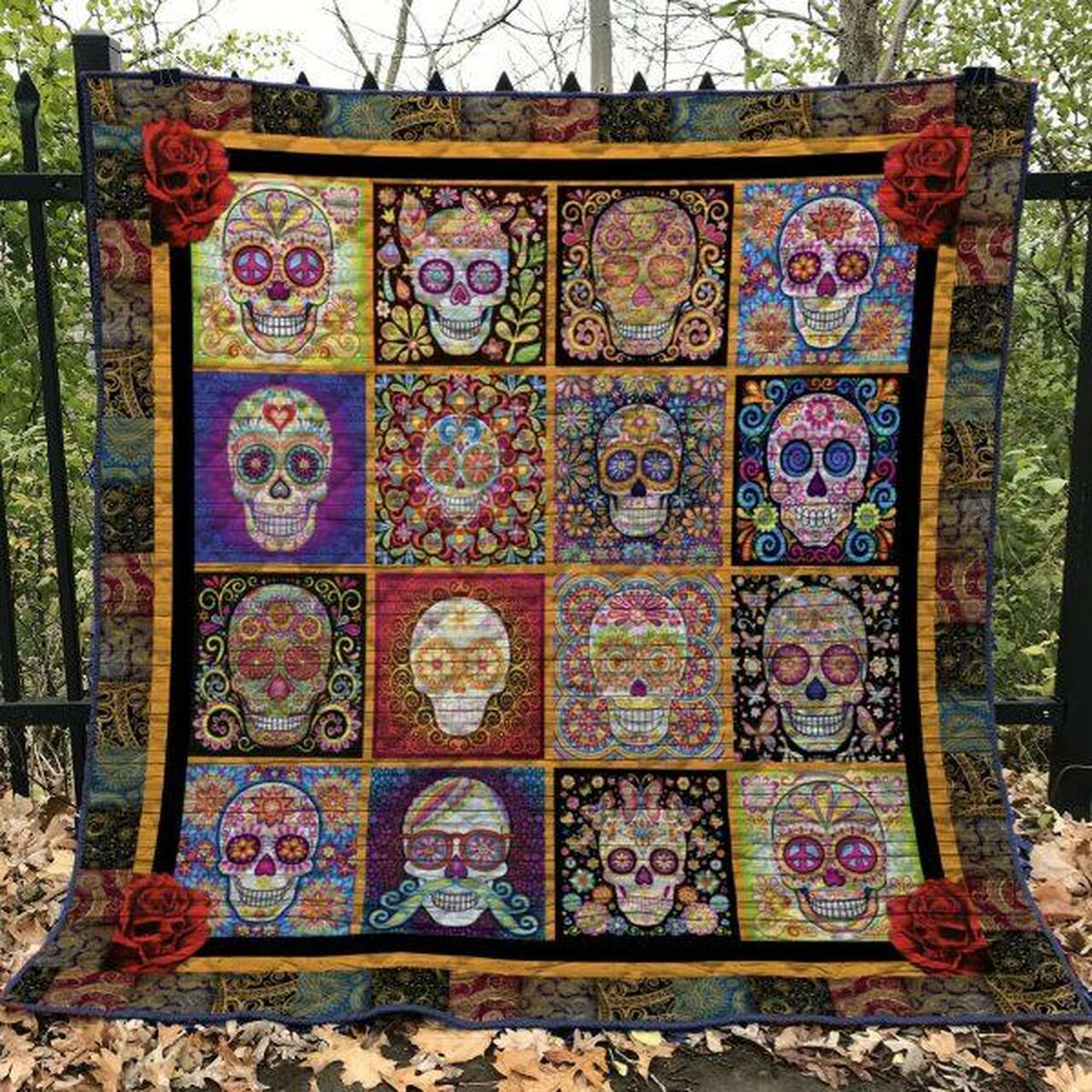 Skull Quilt Blanket Ver 80 Quilt