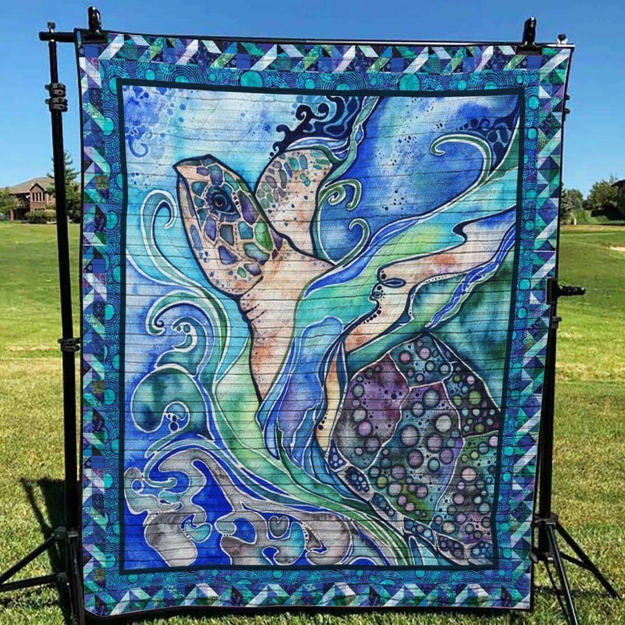 Turtle Tg090701A Tbg Quilt Blanket