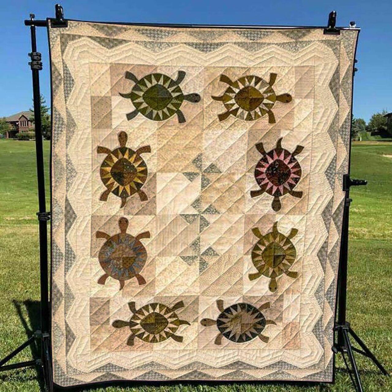 Turtle Qh080707B Tbg Quilt Blanket