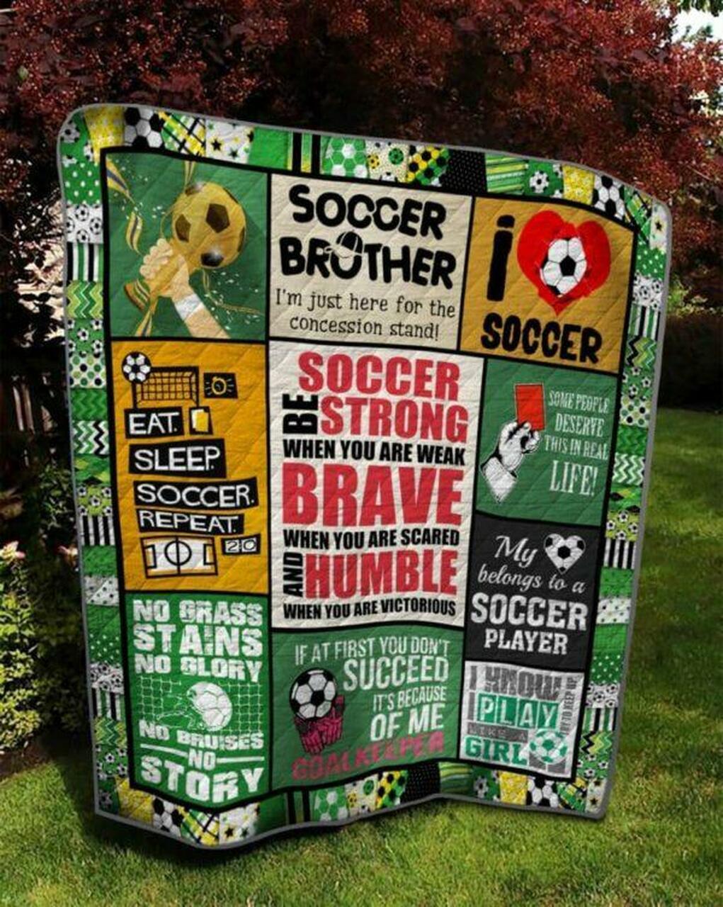 I Looccer American Football Quilt Blanket Quilt