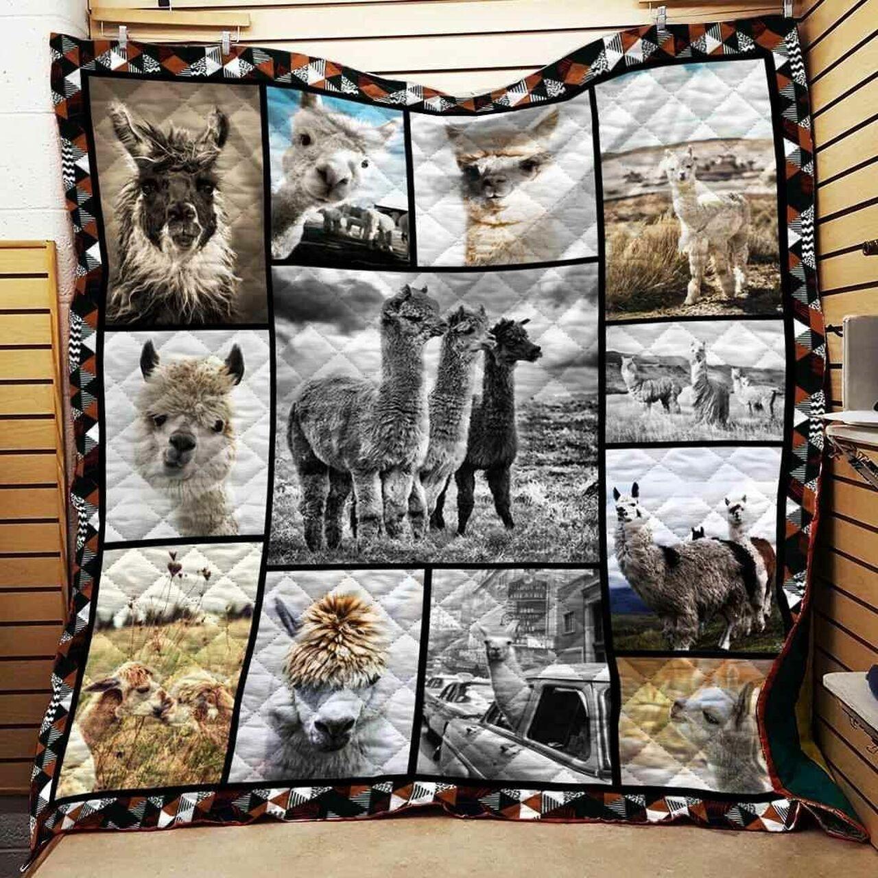 Cute Alpaca Blanket Th1707 Quilt