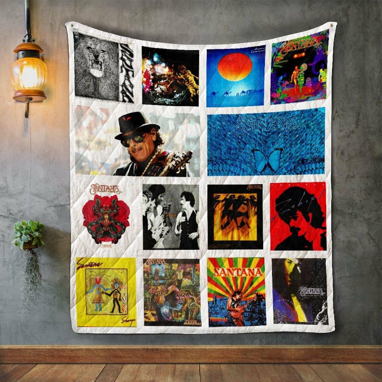 Santana Album Co Quilt Blanket