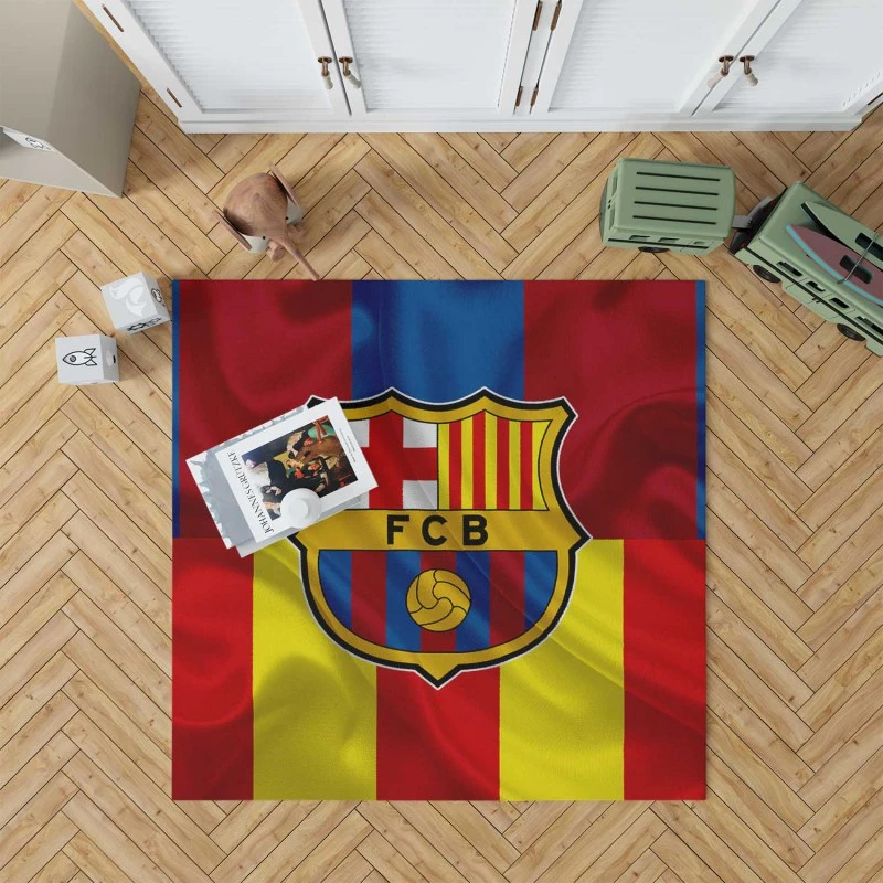 Fc Barcelona La Liga Football Club Rug