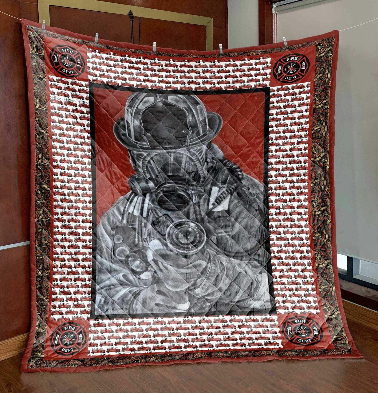Proud Firefighter Pkt210667 Quilt Blanket