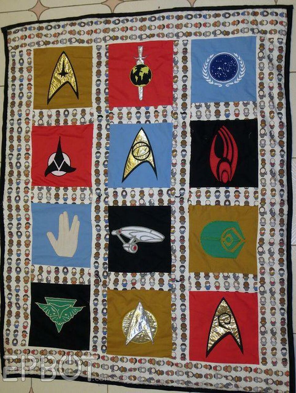 Star Trek Quilt Blanket Bn14 Quilt