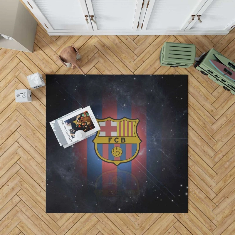 Fc Barcelona Energetic Football Club Rug