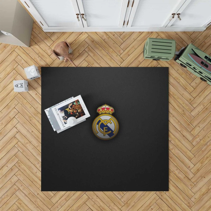 Real Madrid Cf Football Logo Rug