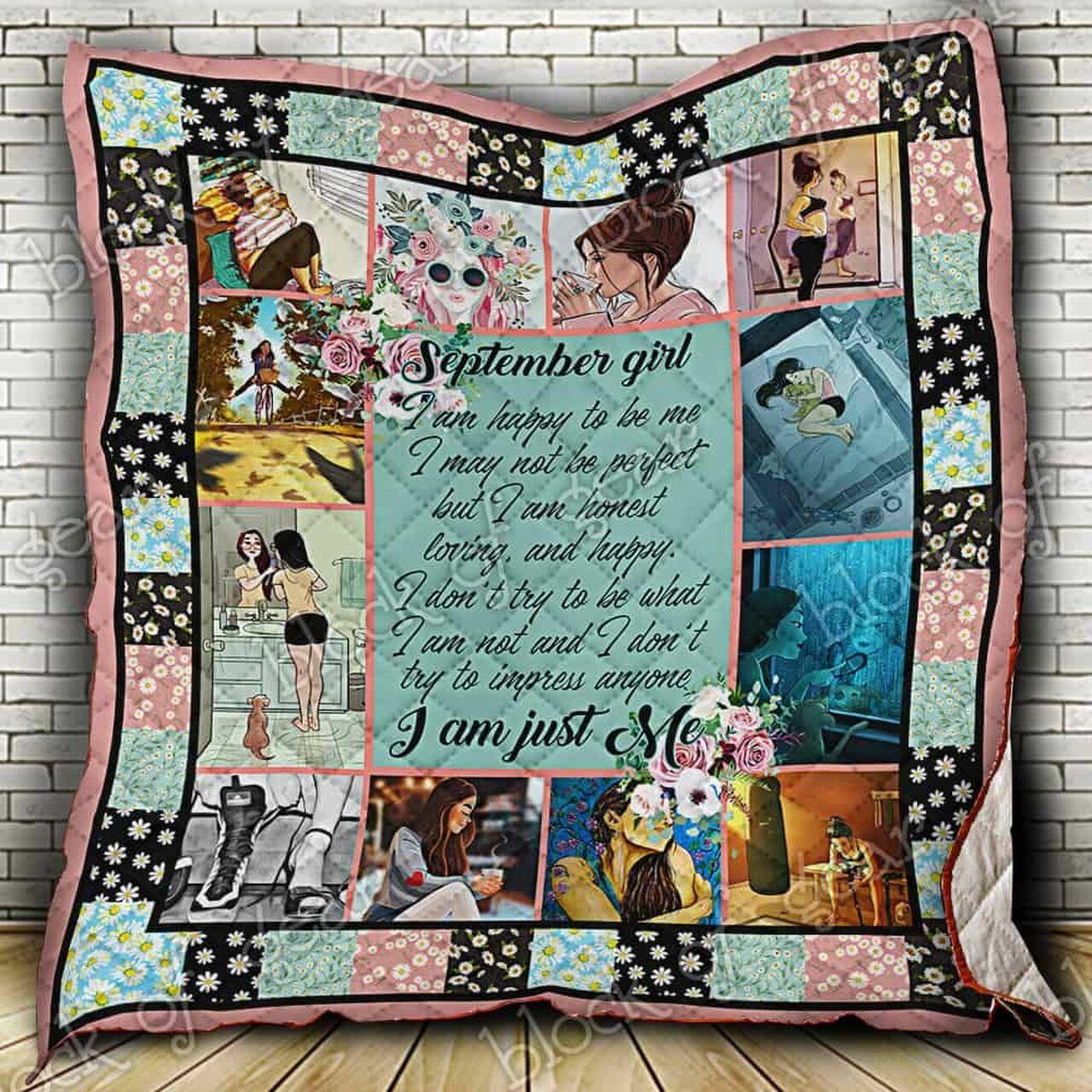 September Girl Cl18100630Mdq Quilt Blanket