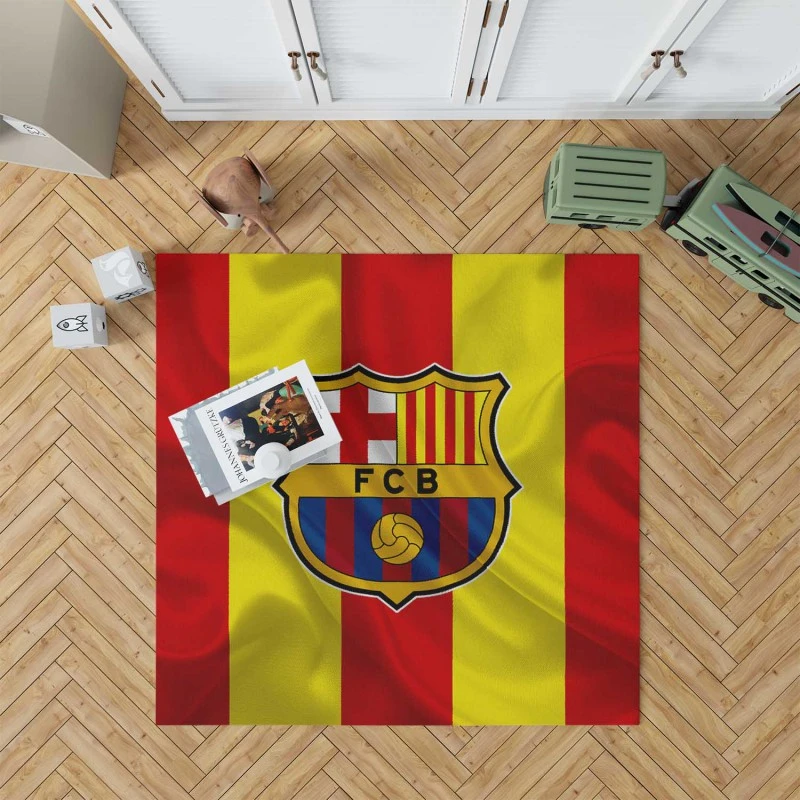 Fc Barcelona Classic Football Club Rug
