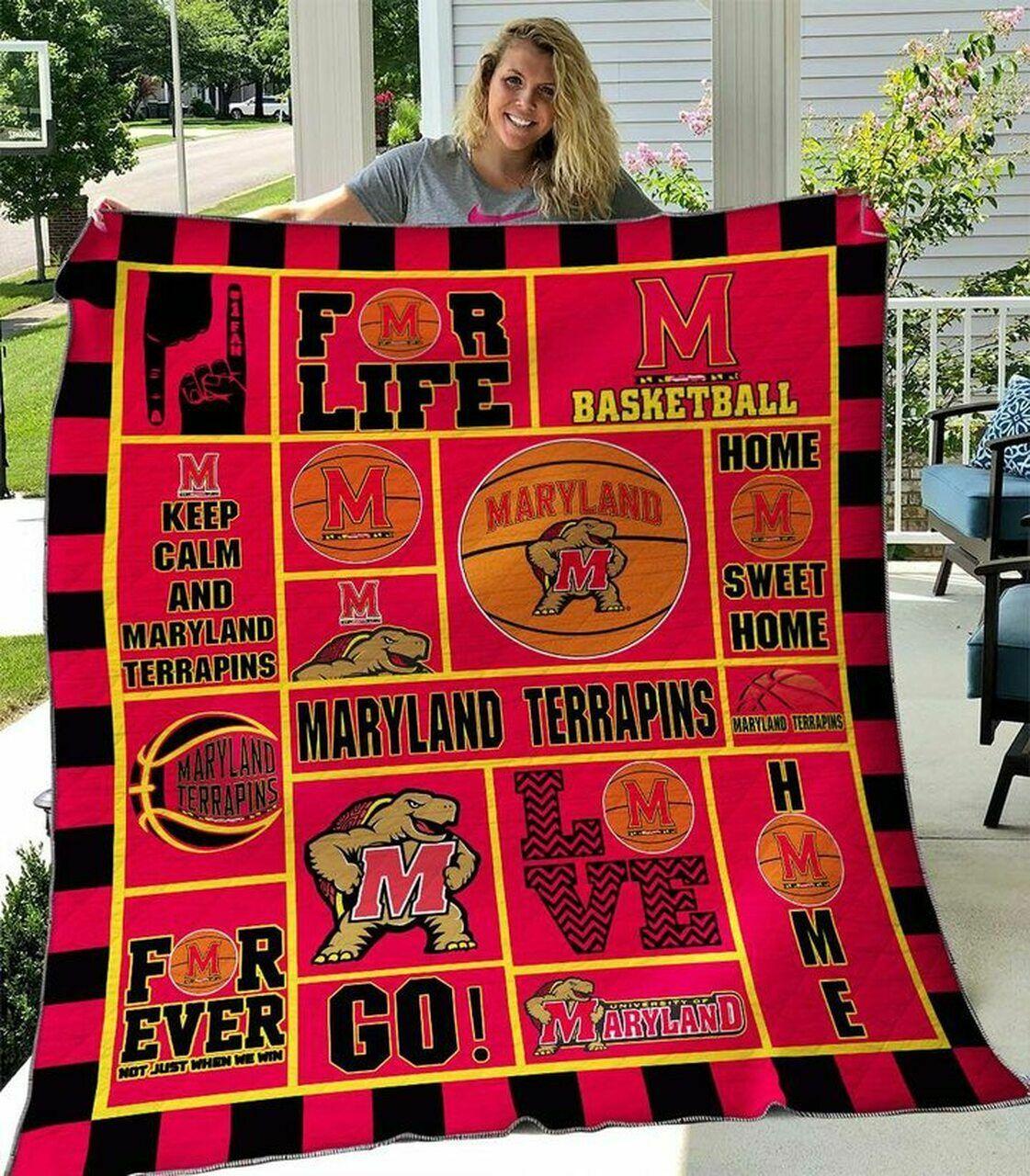 Ncaa Maryland Terra Quilt Blanket #458