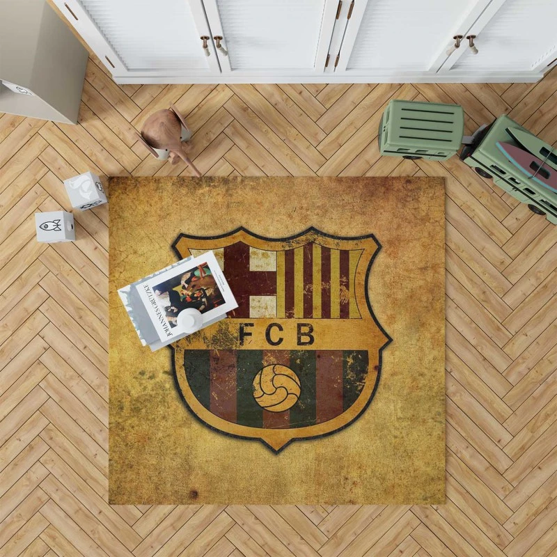 Fc Barcelona Spanish Football Club Rug
