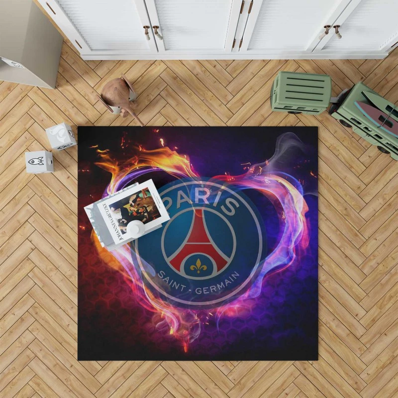 Paris Saint Germain Fc Energetic Football Team Rug