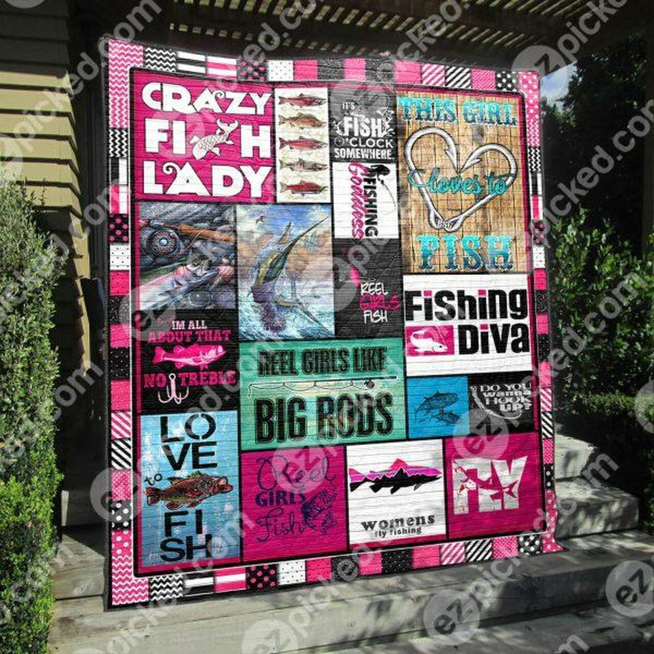 Crazyh Lady Quilt Blanket Vh09 Quilt