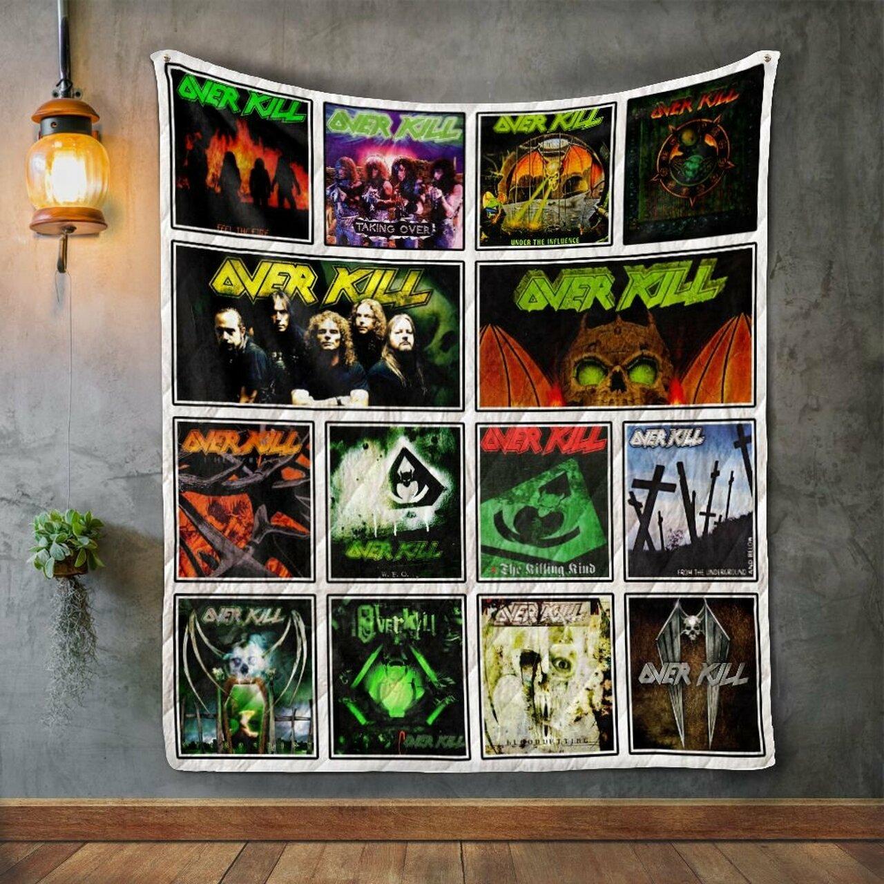 Overkill Album Co Quilt Blanket