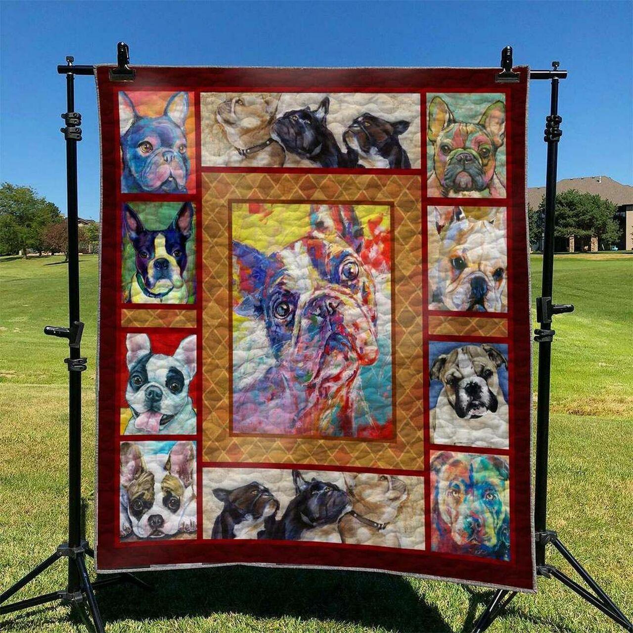 Bulldog Dog Td2809122 Quilt Blanket