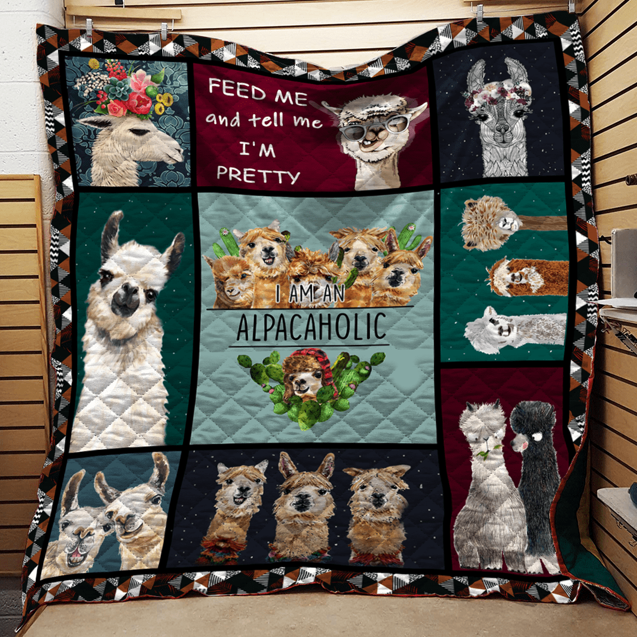 Alpacaholic Quilt Blanket Quilt