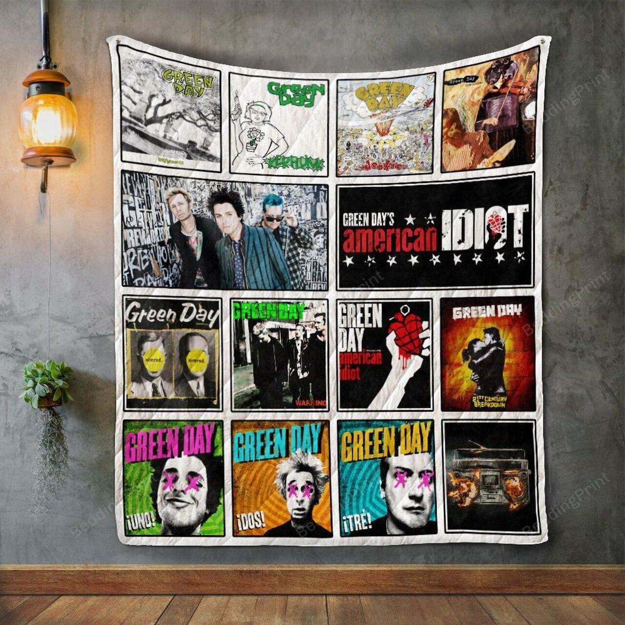 Green Day Album Co Quilt Blanket