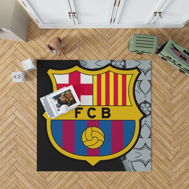 Fc Barcelona Football Club Rug