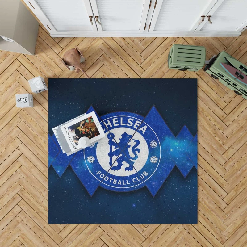 Powerful British Chelsea Logo Rug