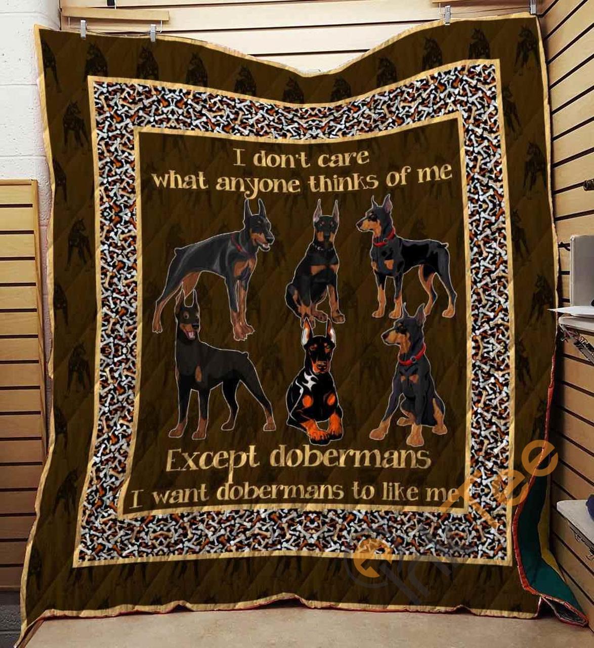 Doberman 09 Blanket TH10072019 Quilt