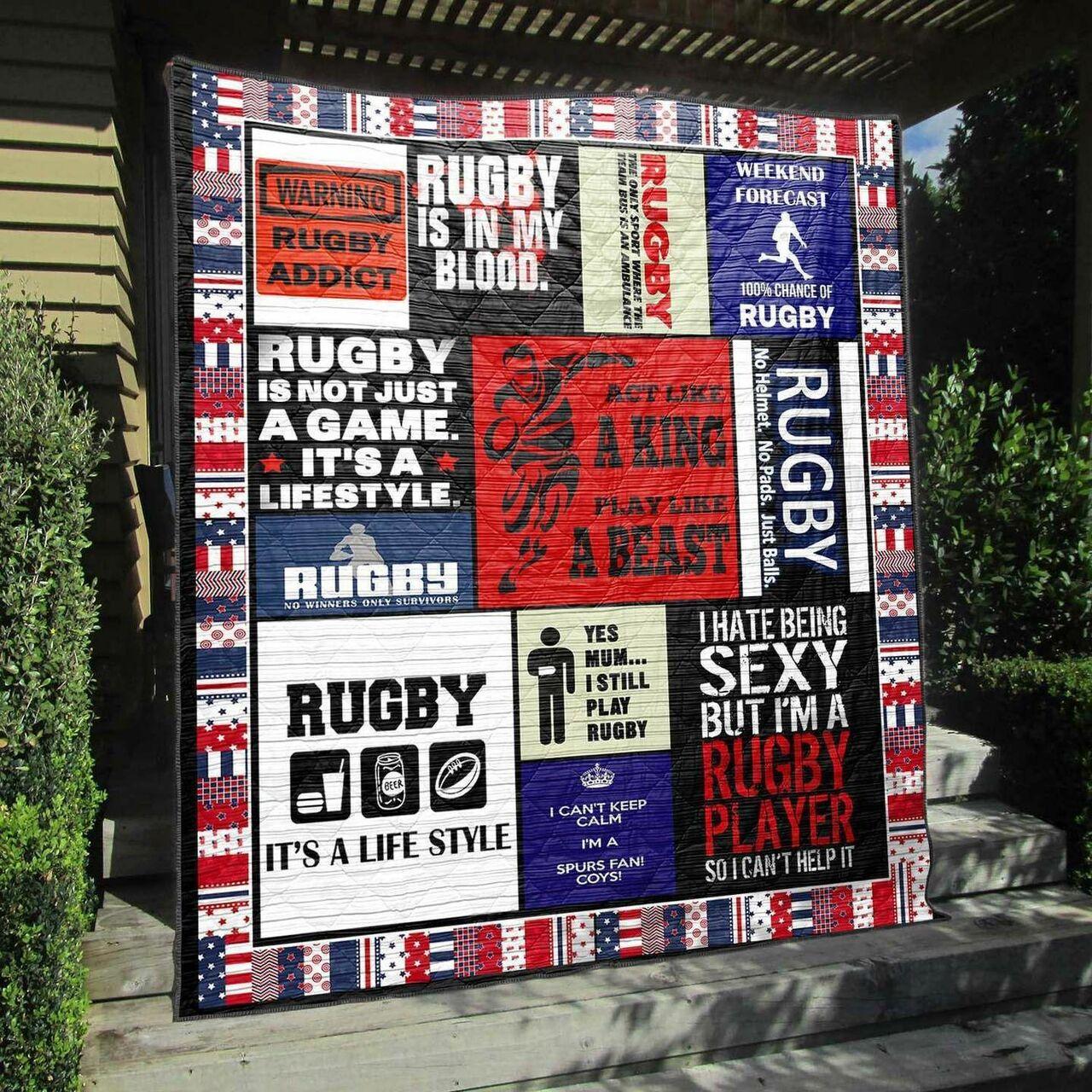 Rugby Play Like A t Pkt200650 Quilt Blanket