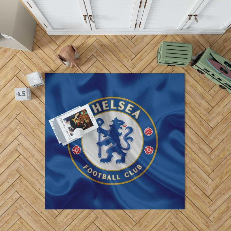 Iconic Football Team Chelsea Logo Rug