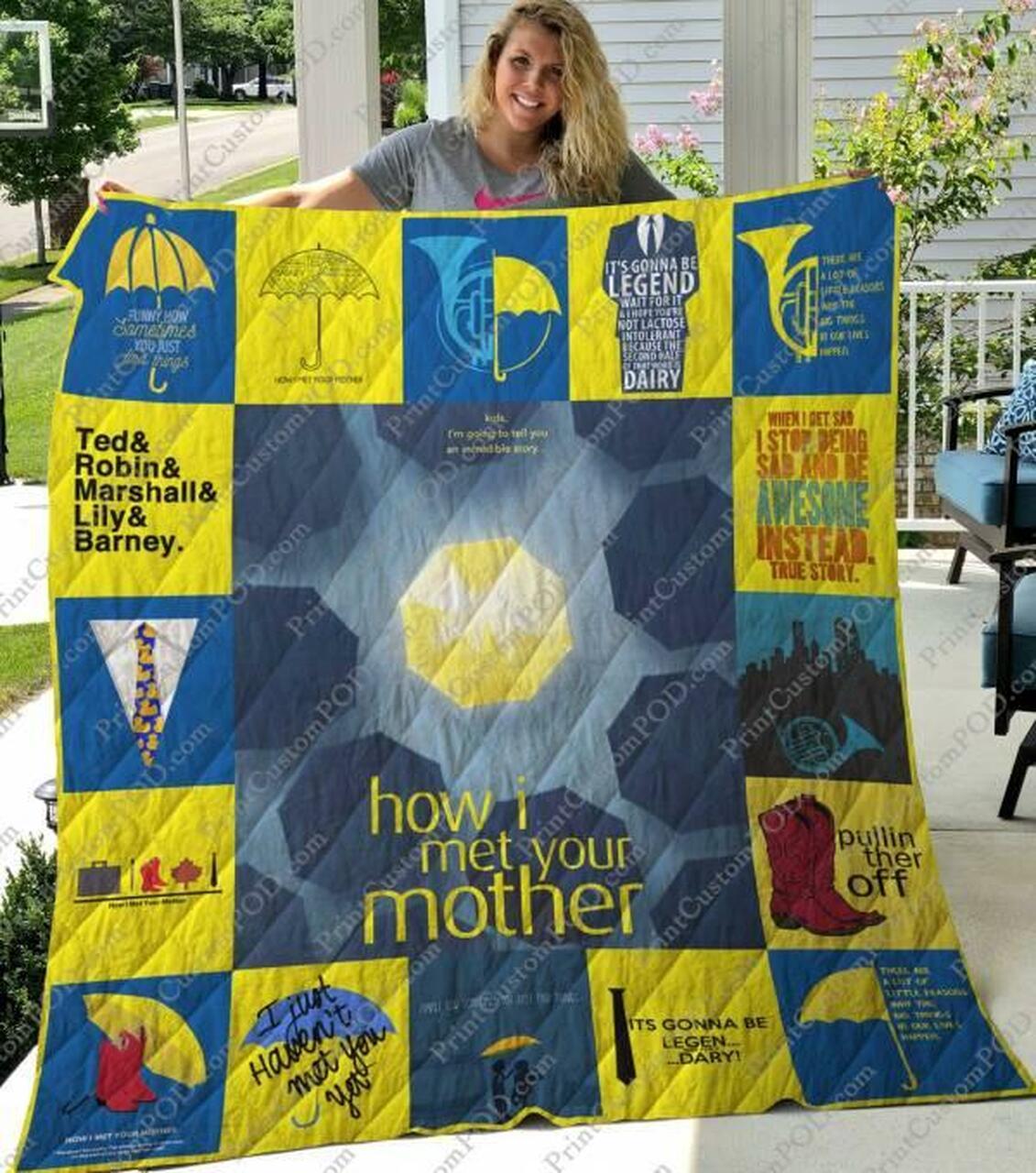 How I Met Your Mother Quilt Blanket Limited Quilt Blanket