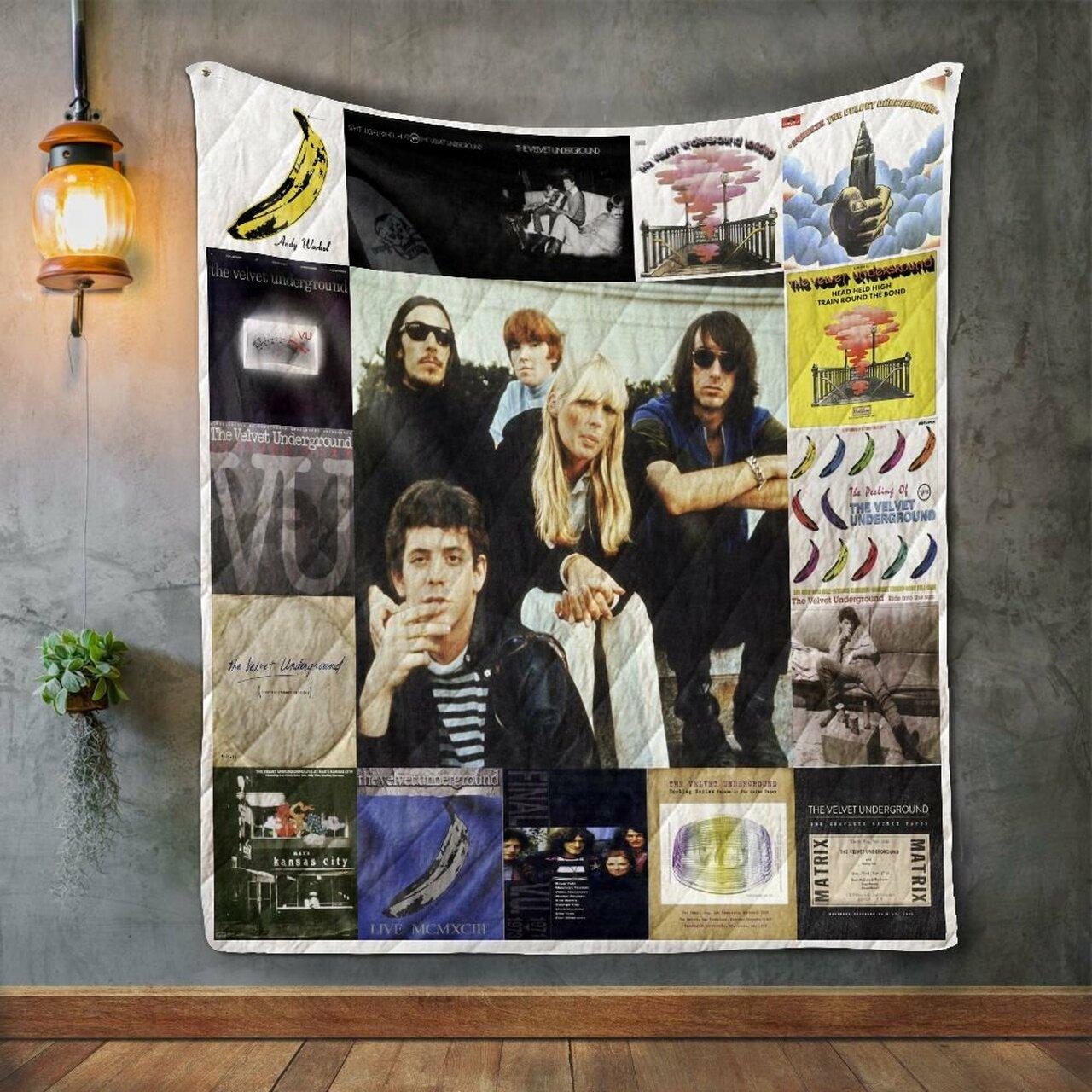 The Velvet Undergroutyle 2 Album Co Quilt Blanket