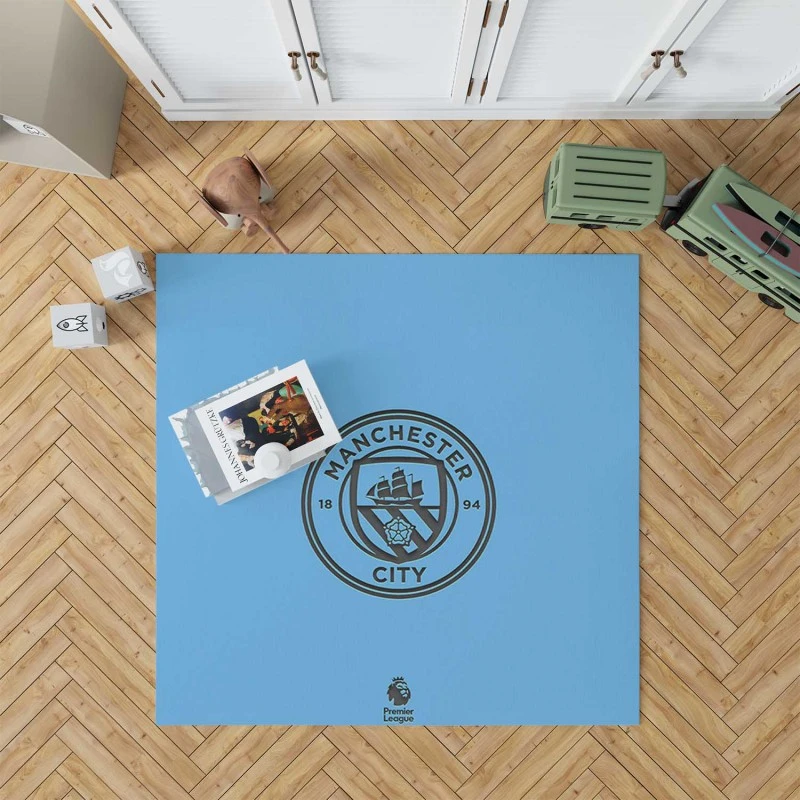 Energetic Football Club Manchester City Fc Rug