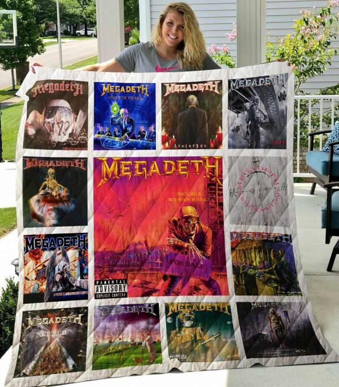 Megadeth Quilt Blanket Limited Quilt Blanket