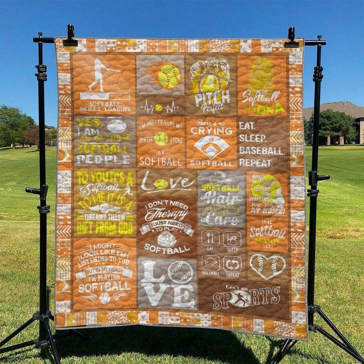Softball Td2809822 Quilt Blanket