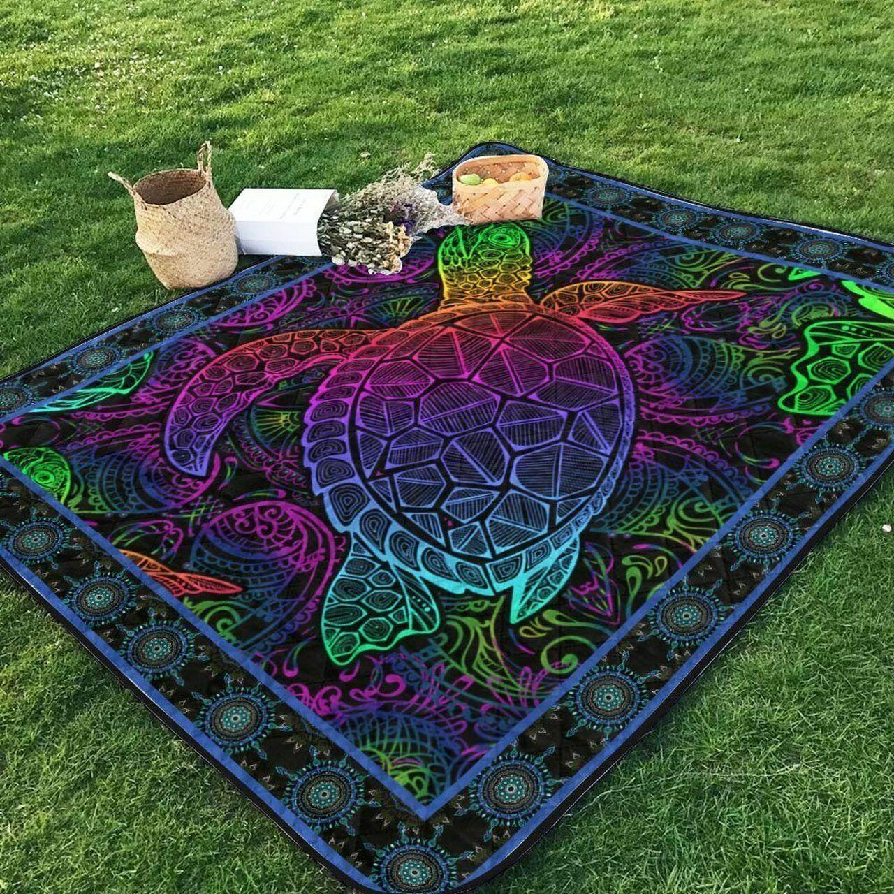 Turtle Ng070808B Tbg Quilt Blanket