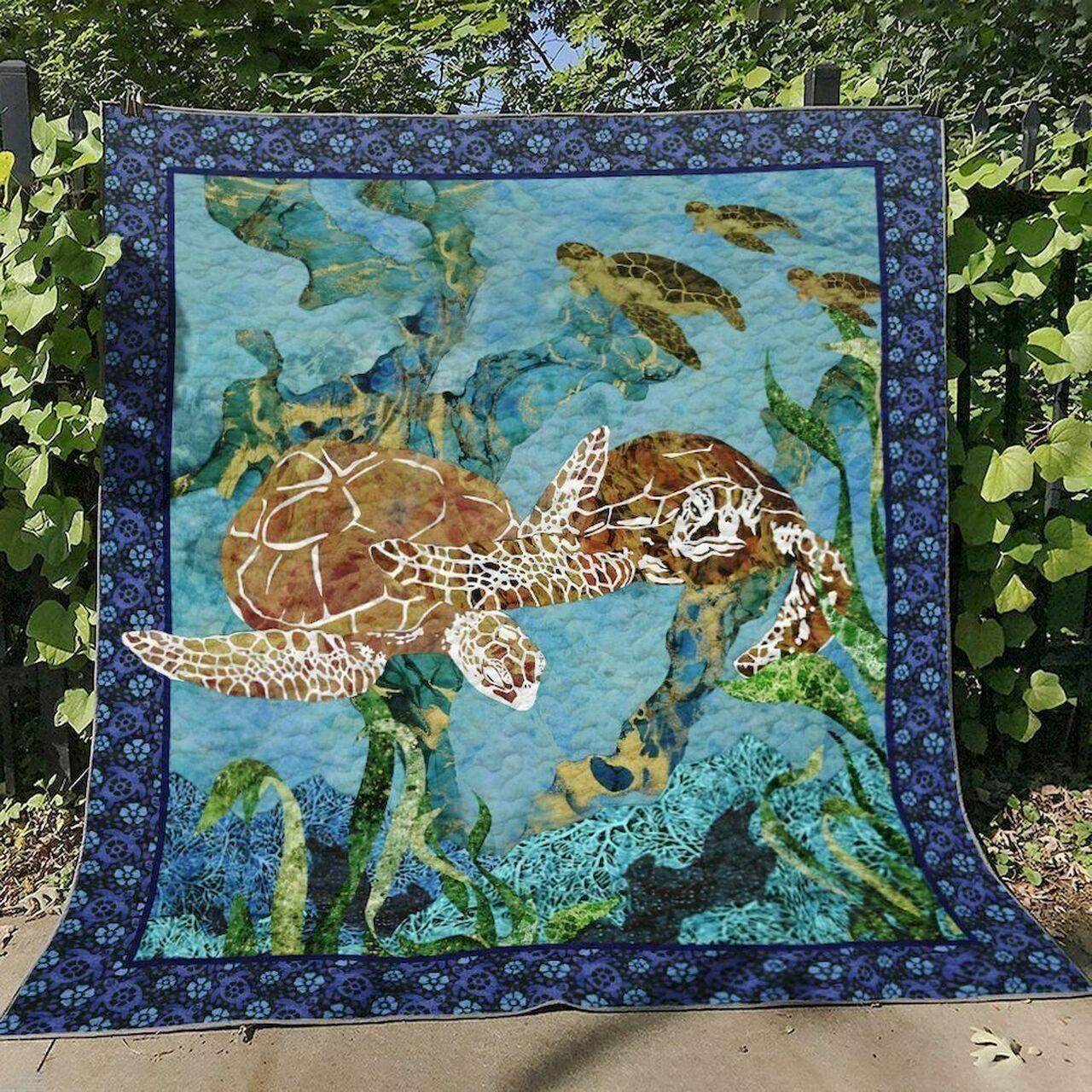 Turtle Tl280624 Quilt Blanket