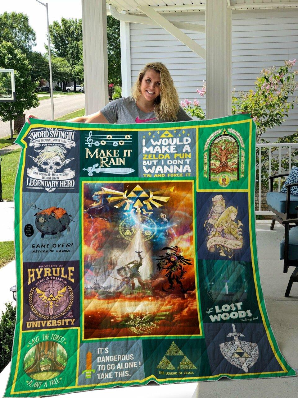 Tl- The Legend Of Zelda Quilt Blanket 01