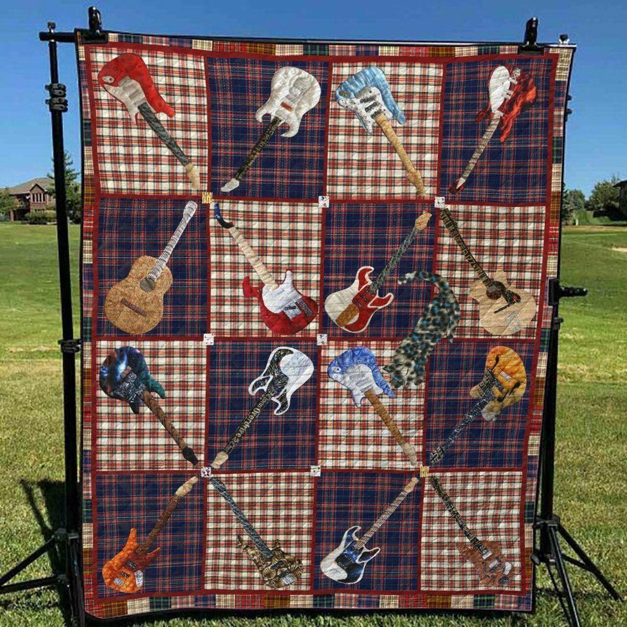 Guitar Bi090706B Tbg Quilt Blanket