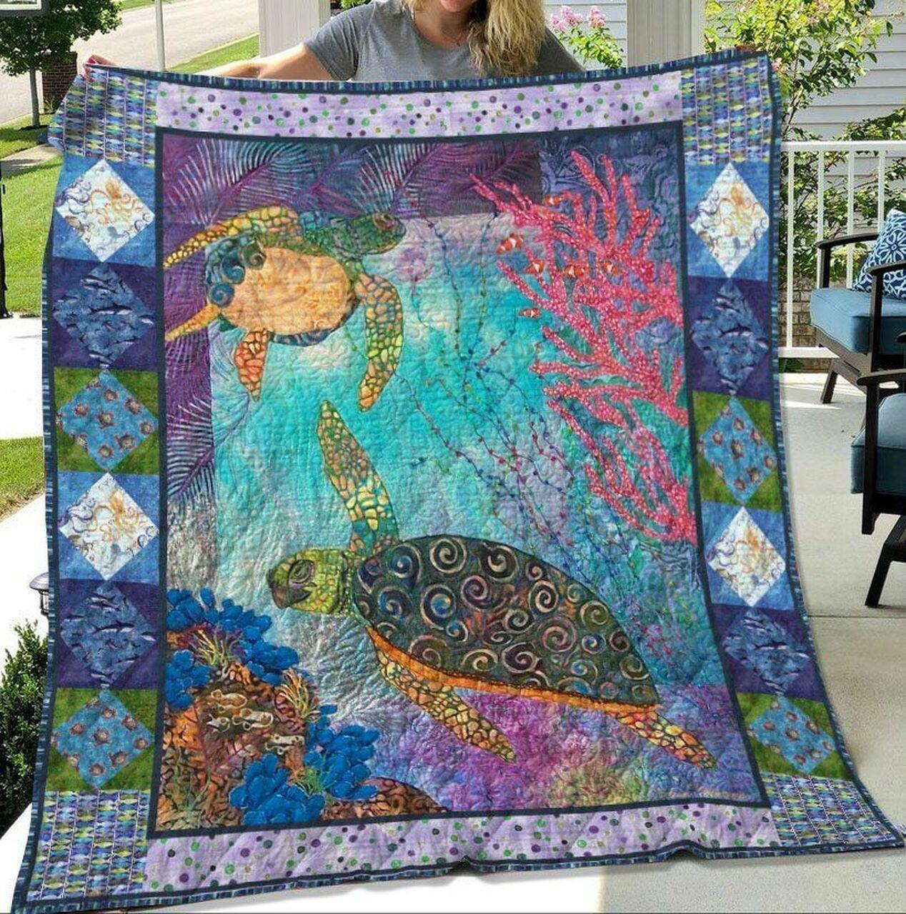 Turtle Bi190701B Tbg Quilt Blanket