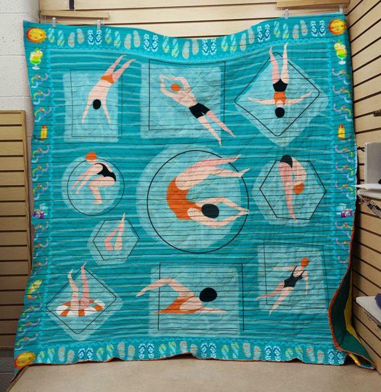 Swimming 2802062 Quilt Blanket Quilt