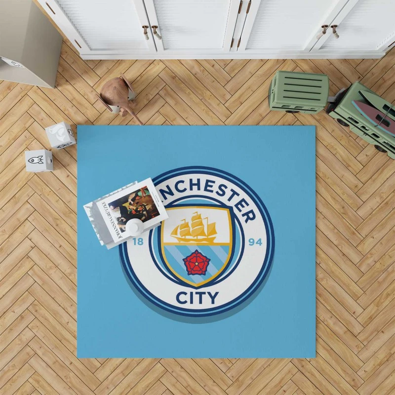 Fa Cup Winning Club Manchester City Fc Rug