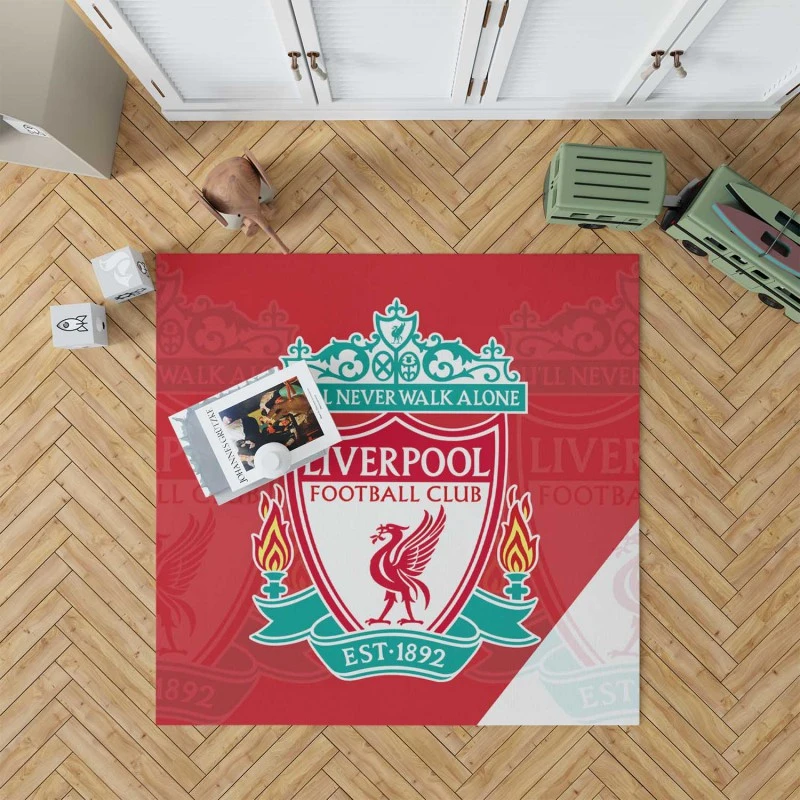 Sensational British Football Club Liverpool Fc Rug