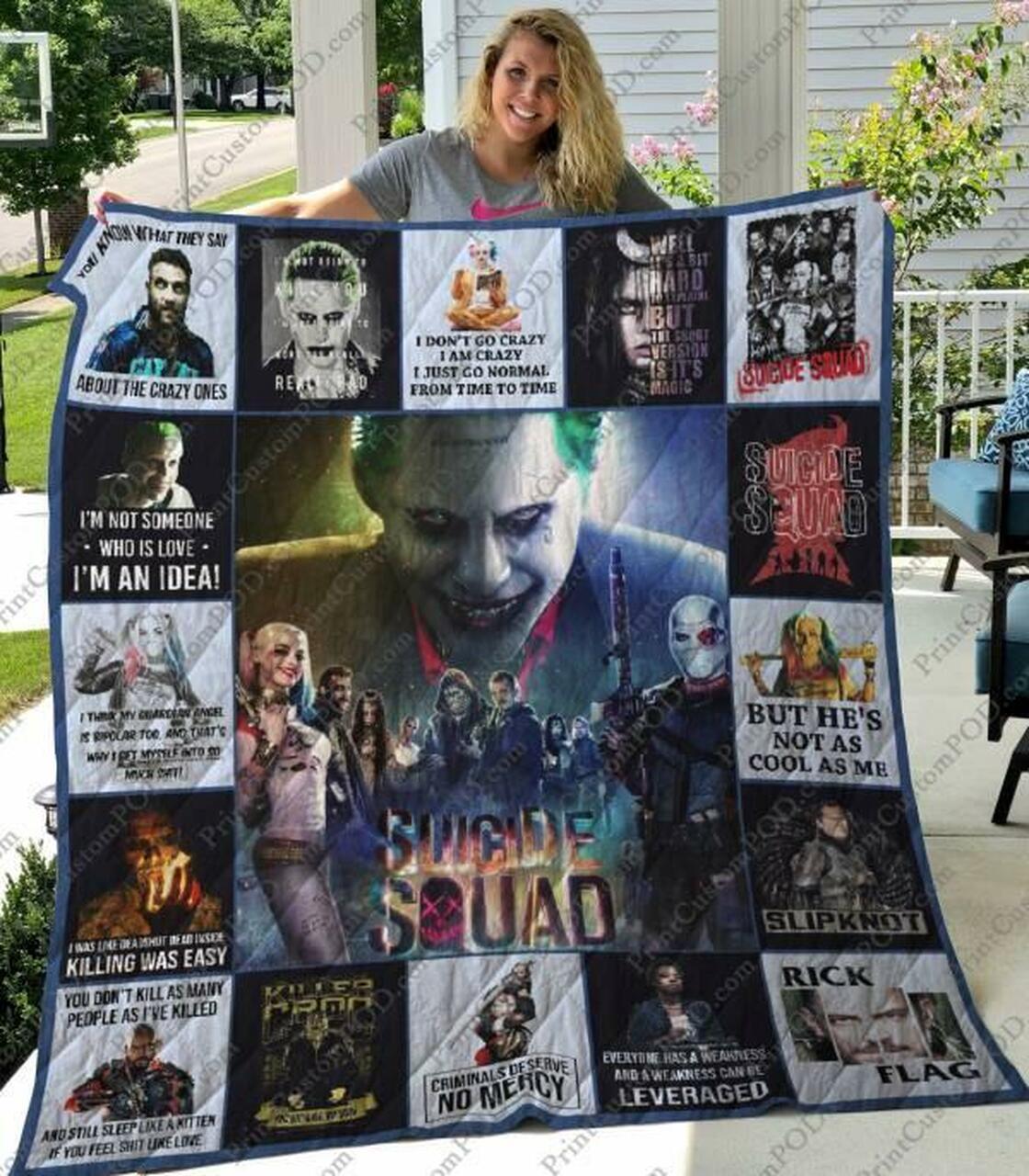 Suiciquad Quilt Blanket Limited Quilt Blanket