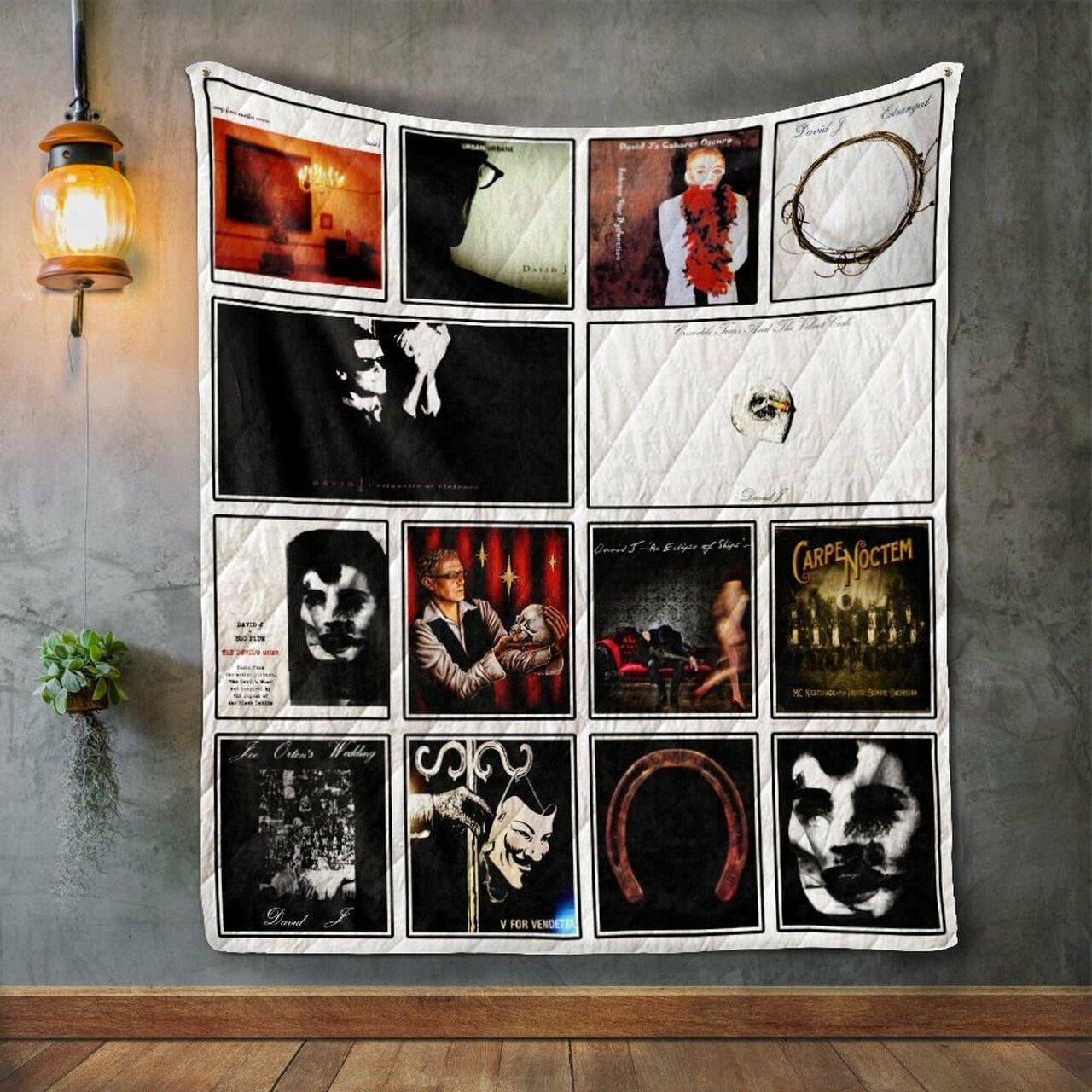 David J Album Co Quilt Blanket