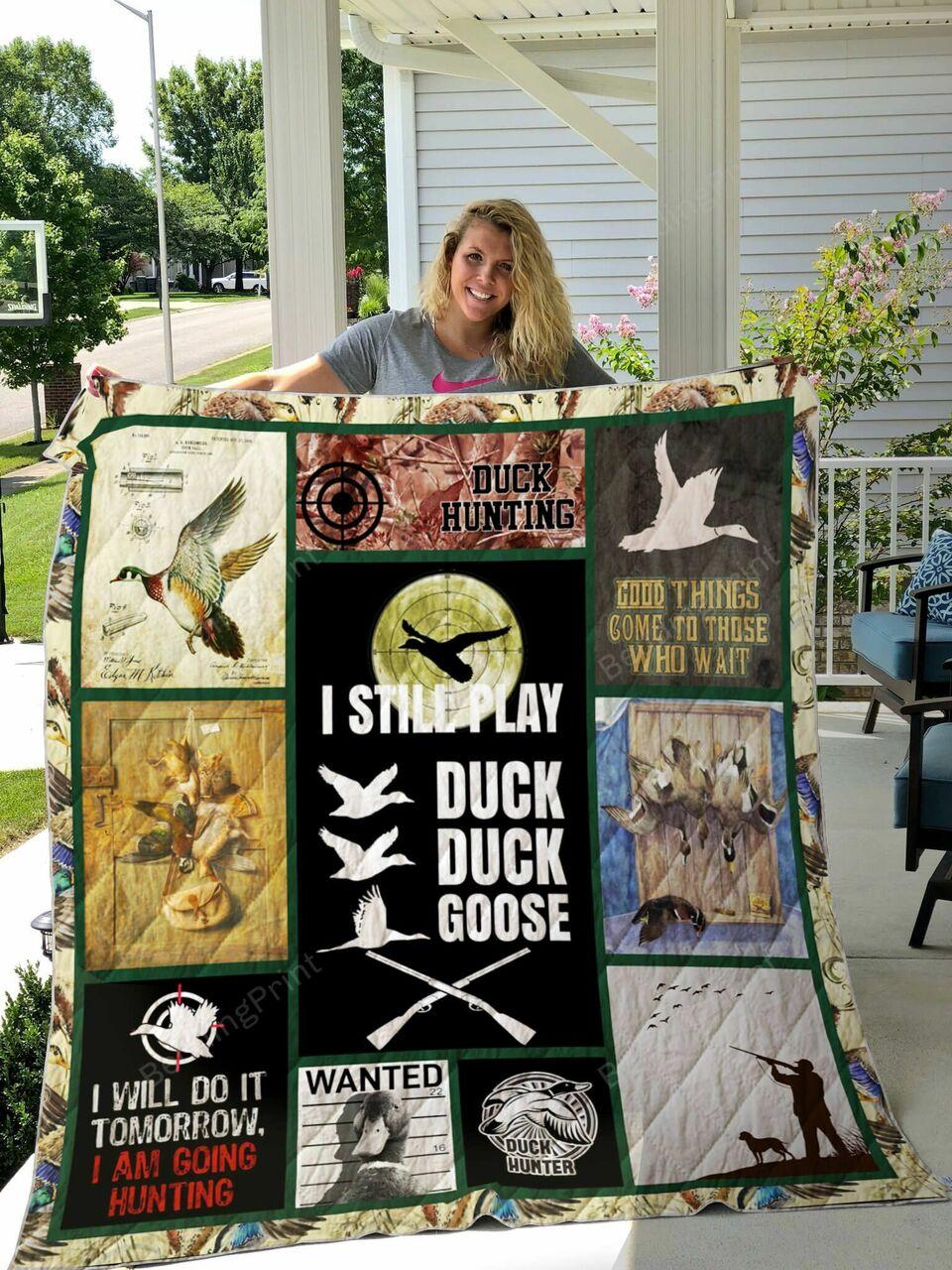 Duck Hunting Quilt Blanket