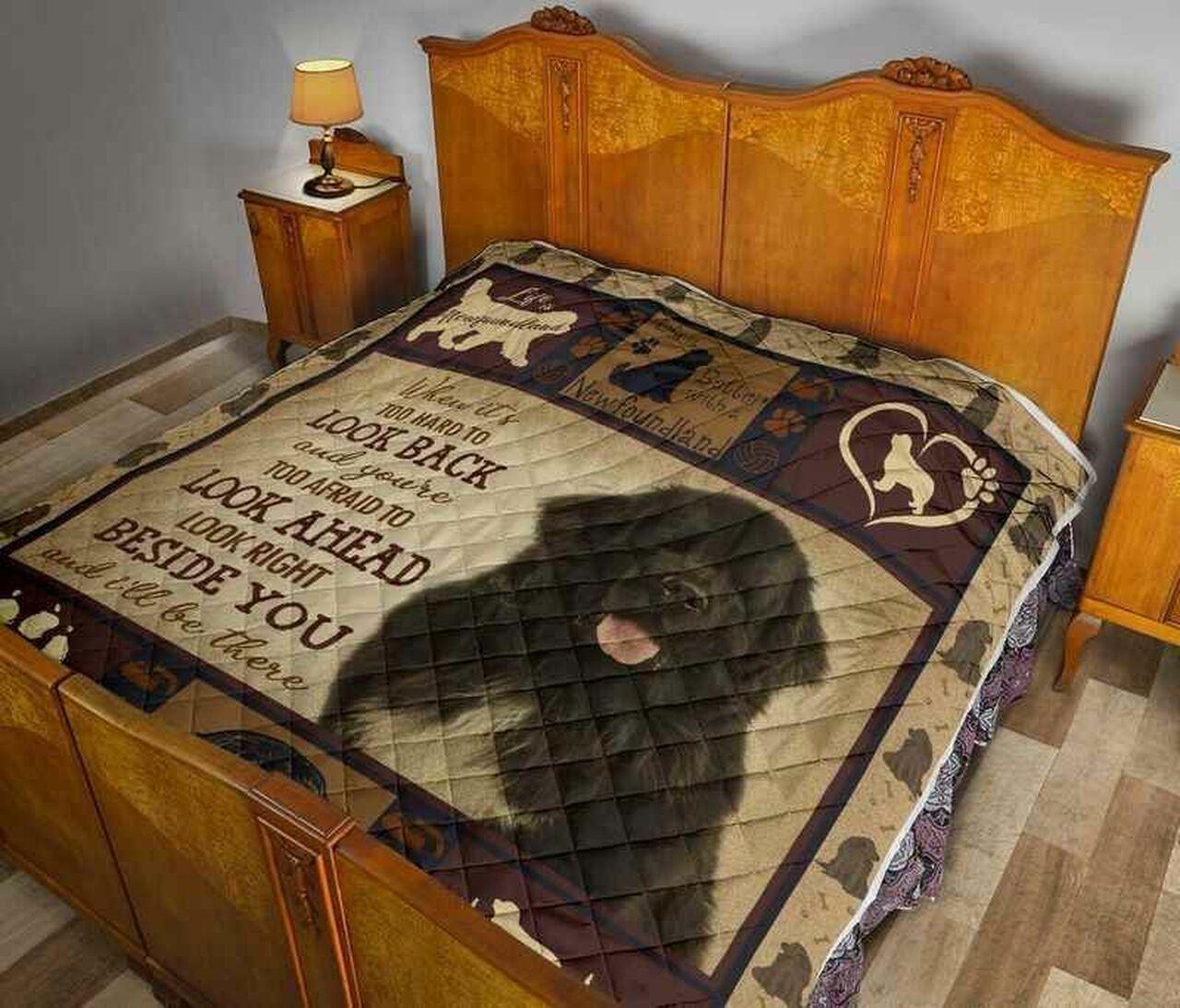 Newfoundland Dog Blanket Quilt