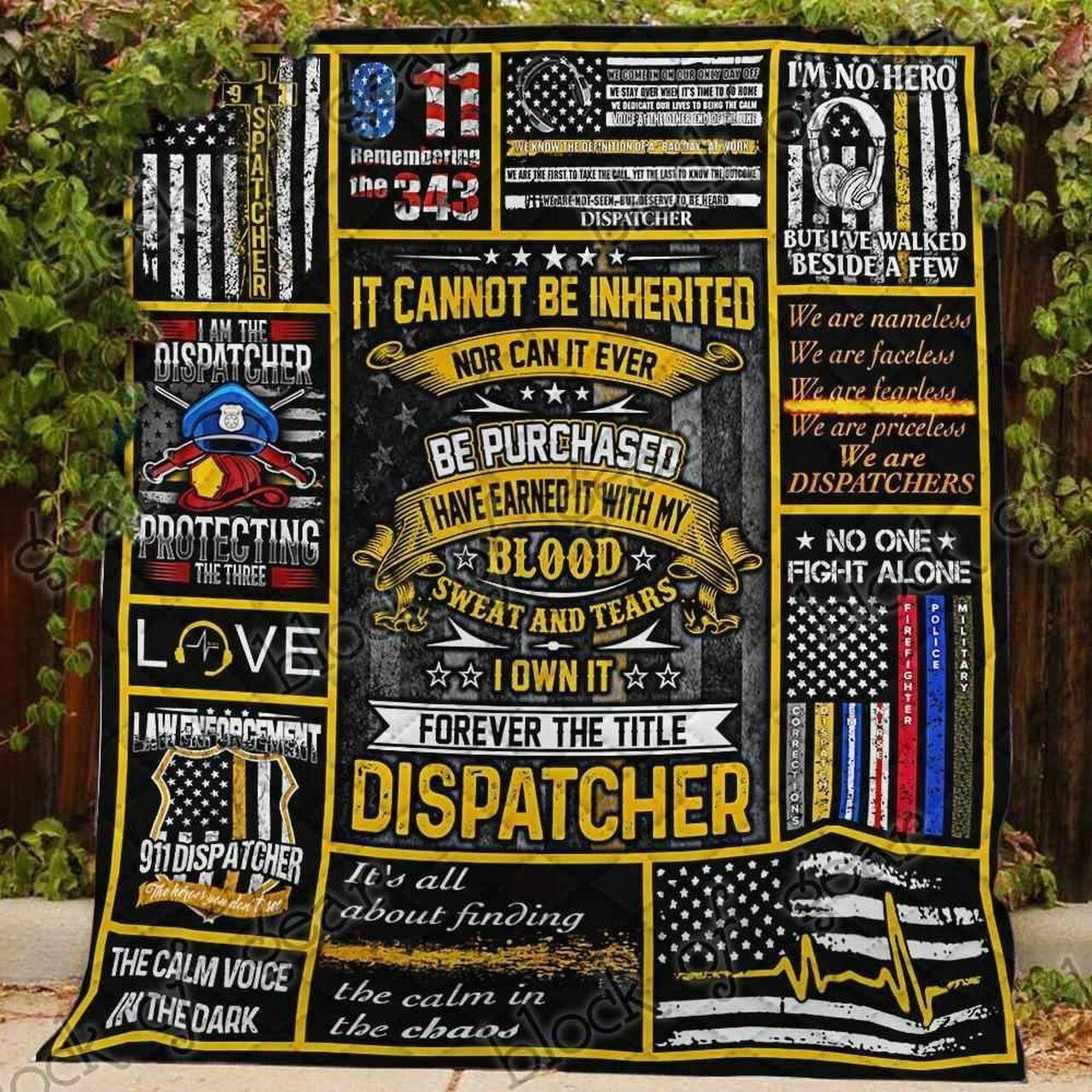 Dispatcher Thin Gold Line Blanket Kc1807 Quilt