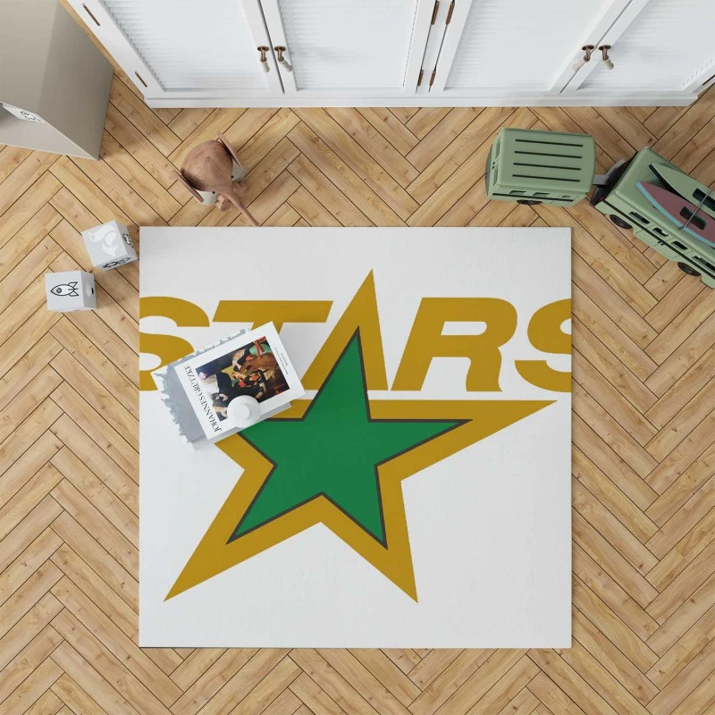 Dallas Stars Professional Nhl Ice Hockey Team Rug