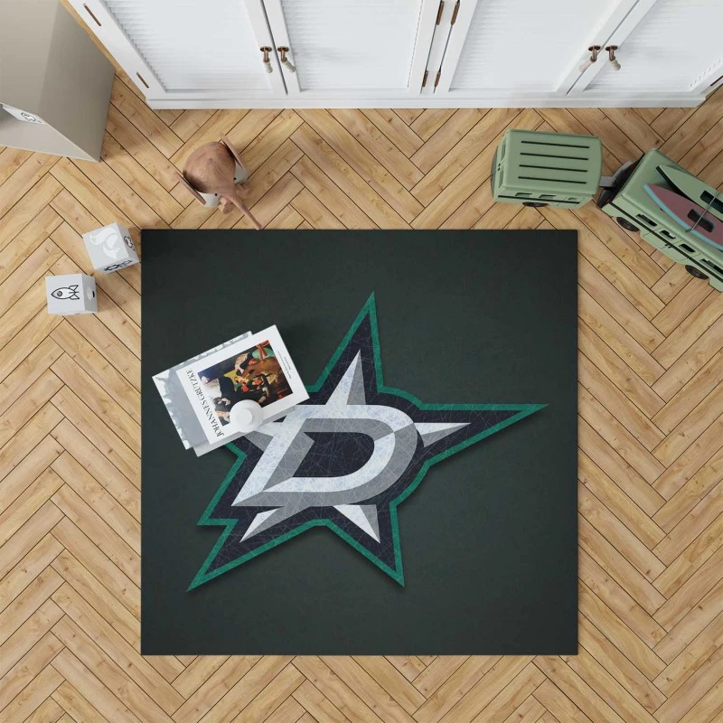 Dallas Stars Popular Nhl Ice Hockey Team Rug